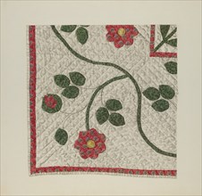 Quilt - Tulip Pattern, c. 1941.