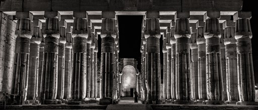 Stoic Columns of Luxor, Egypt.