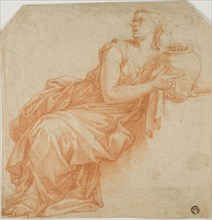 Draped Woman Holding Urn, n.d. Creator: Francois Verdier.