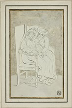 Old Man with Young Woman, n.d.