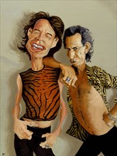 Mick Jagger & Keith Richards.