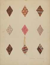Patches from Quilt, c. 1937.