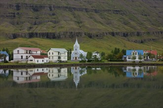East Fjord Town, Iceland.
