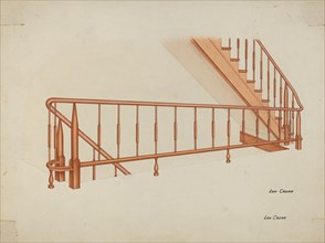 Shaker Stairway, c. 1941.