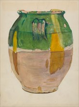 Clay Flower Jar, c. 1936.