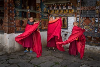 Monks Getting Dressed.