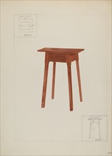 Table, probably 1937.