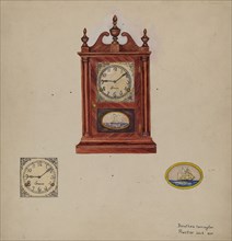 Clock, Antique, 1938.