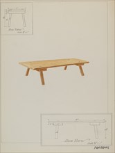 Meal Bench, c. 1937.