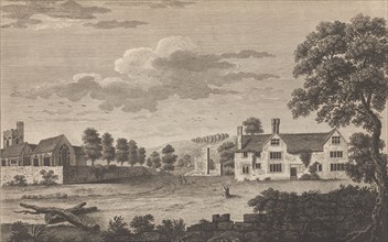 A View of the Ruins of the Archiepiscopal Palace and of the Church of Wrotham in Kent, 1777-1790. Creator: John Bayly.