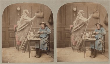 The Ghost in the Stereoscope, ca. 1856. Creator: London Stereoscopic & Photographic Co.