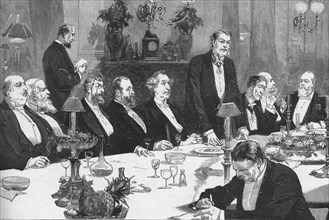 'Banquet to the Right Hon Sir John MacDonald, Prime Minister of Canada', 1886. Creator: Unknown.