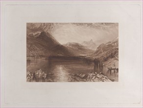 The Lake of Zug, 1888.. Creators: John Ruskin, Thomas Goff Lupton.