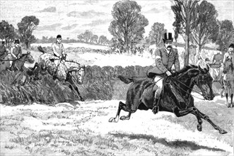 'The House of Commons Point - to - Point-Steeplechase near Rugby; Mr Elliott Lees wins on 'Damon'',  Creator: Unknown.