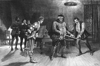 'Scene from the performance of ' Henry IV. Part I.,' by the Irving Dramatic Club at the Lyceum Theat Creator: Unknown.