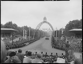 Coronation of Queen Elizabeth II, Buckingham Palace, The Mall, City of Westminster, London, 1953. Creator: Ministry of Works.