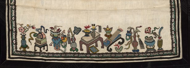 Trouser Band, China, Qing dynasty (1644-1911), 1875/1900. Creator: Unknown.