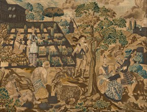 Needlework Panel, Portugal, Late 17th century. Creator: Unknown.
