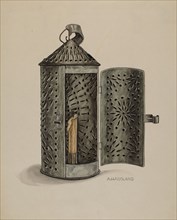 Tin Lantern, c. 1937. Creator: Augustine Haugland.
