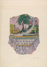 Knit Beaded Bag, c. 1938. Creator: Dolores Haupt.