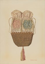 Silk-straw Reticule, 1935/1942. Creator: Dolores Haupt.