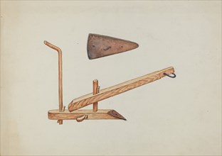 Plow and Plowpoint, c. 1937. Creator: William Hoffman.