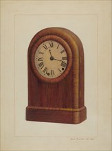 Shelf Clock or Mantel Clock, c. 1938. Creator: James M. Lawson.