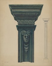 Cast Iron Pillar, 1935/1942. Creator: Vera Van Voris.