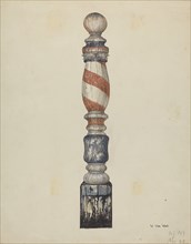 Barber Pole, c. 1939. Creator: Vera Van Voris.