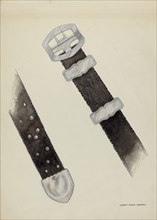Leather Belt, c. 1936. Creator: Harry Mann Waddell.