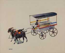 Toy Goat Cart, 1935/1942. Creator: Elmer Weise.