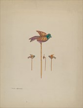Bird Stick Pin, c. 1937. Creator: Tulita Westfall.