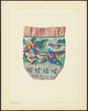Beaded Silk Bag, c. 1938. Creator: Carmel Wilson.