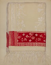 Linen Towel, c. 1937. Creator: Eva Wilson.