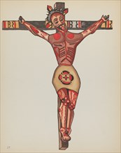 Plate 27: Christ Crucified: From Portfolio "Spanish Colonial Designs of New Mexico", 1935/1942. Creator: Unknown.