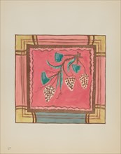 Plate 17: Grapes, Altar Panel: From Portfolio "Spanish Colonial Designs of New Mexico", 1935/1942. Creator: Unknown.