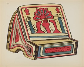 Plate 18: Reading Stand, Llano: From Portfolio "Spanish Colonial Designs of New Mexico", 1935/1942. Creator: Unknown.