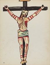 Plate 26: Christ Crucified, Taos: From Portfolio "Spanish Colonial Designs of New Mexico", 1935/1942 Creator: Unknown.