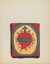 Plate 50: Sacred Heart: From Portfolio "Spanish Colonial Designs of New Mexico", 1935/1942. Creator: Unknown.
