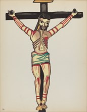 Plate 26: Christ Crucified, Taos: From Portfolio "Spanish Colonial Designs of New Mexico", 1935/1942 Creator: Unknown.
