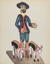 Plate 30: Saint Isidore: From Portfolio "Spanish Colonial Designs of New Mexico", 1935/1942. Creator: Unknown.