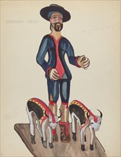 Plate 30: Saint Isidore: From Portfolio "Spanish Colonial Designs of New Mexico", 1935/1942. Creator: Unknown.