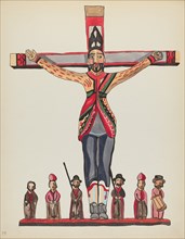 Plate 29: Saint Acacius: From Portfolio "Spanish Colonial Designs of New Mexico", 1935/1942. Creator: Unknown.