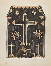 Plate 46: Straw Applique Design: From Portfolio "Spanish Colonial Designs of New Mexico", 1935/1942. Creator: Unknown.