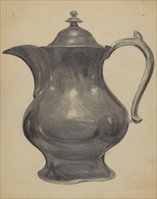 Pewter Pitcher, c. 1936. Creator: Charles Cullen.