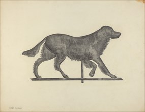 Weather Vane - Setter Dog, c. 1938. Creator: Gordon Sanborn.