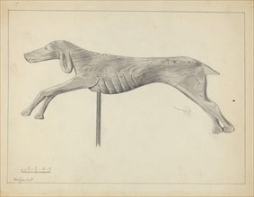 Running Dog Weather Vane, 1935/1942. Creator: Gordon Sanborn.