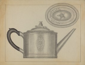 Silver Teapot, c. 1936. Creator: Gordon Sanborn.