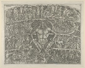 The Inferno according to Dante, after the Last Judgment fresco in the Campo Santo, ..., ca. 1460-80. Creator: Anon.