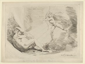 Chrysogone Conceives, in a Ray of Sunshine, Amoretta and Belphoebe (Edmund Spenser, "..., 1800-1810. Creator: Henry Fuseli.